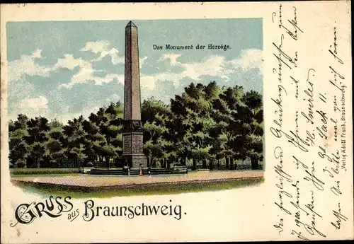 Litho Braunschweig in Niedersachsen, Das Monument der Herzöge