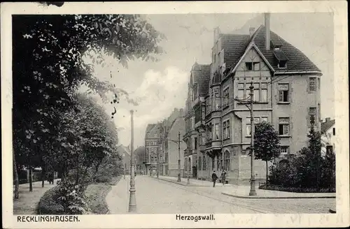 Ak Recklinghausen im Ruhrgebiet, Herzogswall
