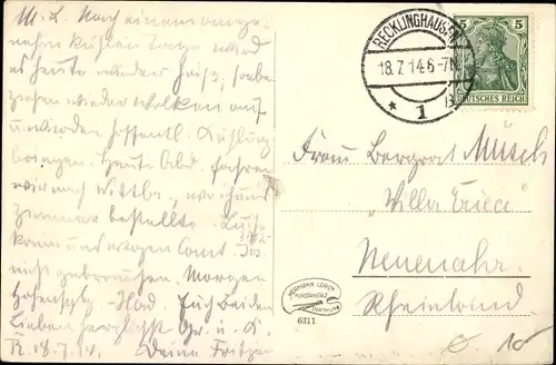 Ak Recklinghausen im Ruhrgebiet, Herzogswall