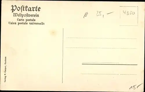 Ak Recklinghausen im Ruhrgebiet, Martinistraße mit Postamt