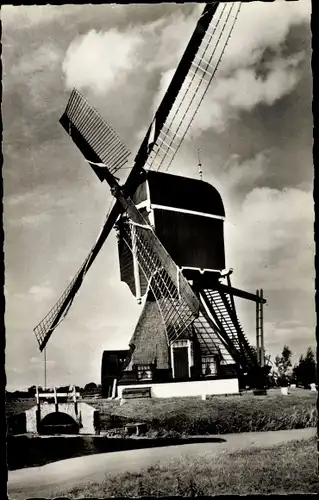 Ak Holländische Windmühle