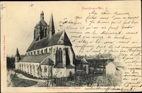 Ak Neuville aux Bois Loiret, L'Église