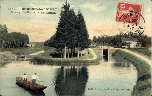 Ak Cerdon du Loiret, Étang du Puits, Le Canal