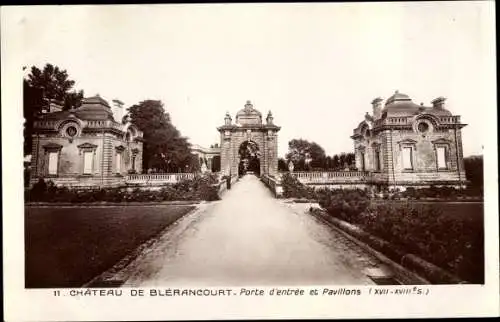 Ak Blerancourt Aisne, Vue du Château