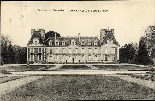 Ak Chateau de Fontenay Cher, Vue générale