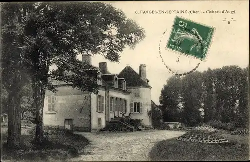 Ak Farges en Septaine Cher, Château d'Augy