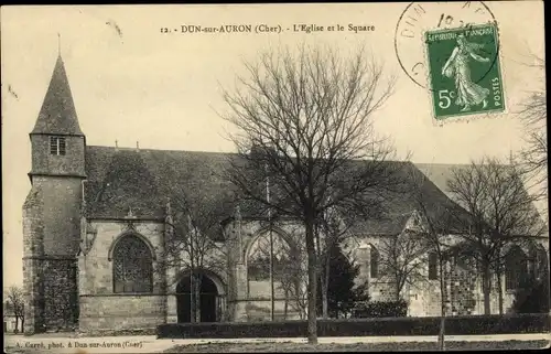 Ak Dun sur Auron Cher, L'Eglise et le Square
