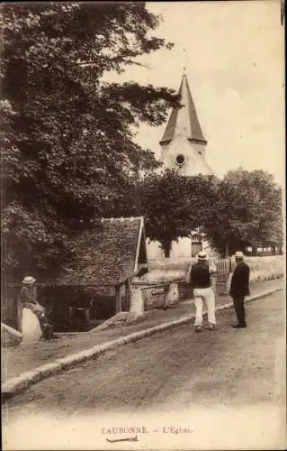 Ak Eaubonne Val d'Oise, L'Église