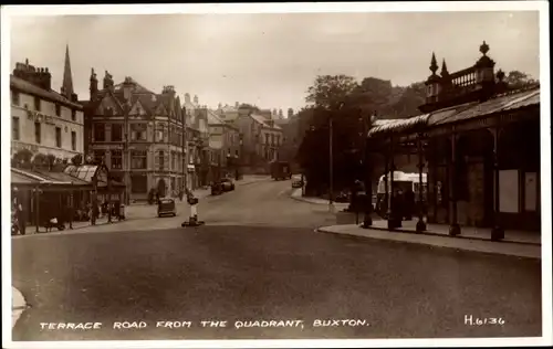 Ak Buxton Derbyshire East Midlands, Terrace Road from the Quadrant