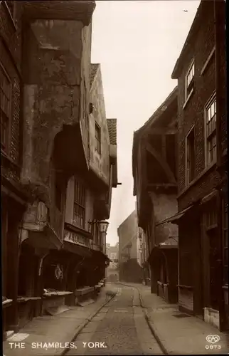 Ak York Yorkshire England, The Shambles, EAS 0873