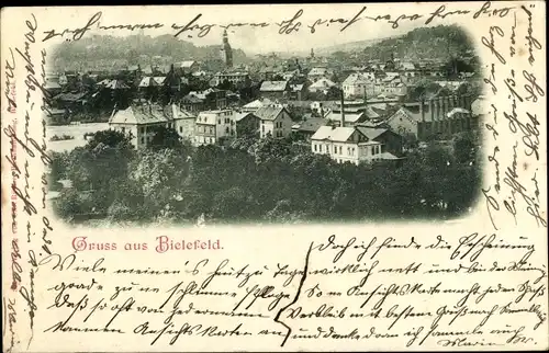 Ak Bielefeld in Nordrhein Westfalen, Panorama