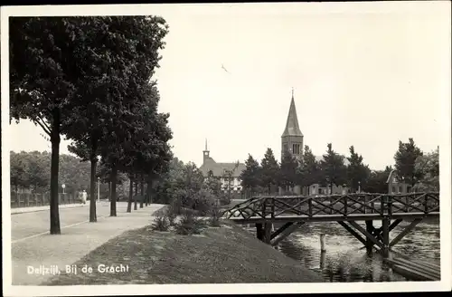 Ak Delfzijl Groningen Niederlande, Bij de Gracht