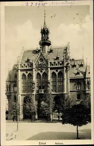 Ak Erfurt, Rathaus