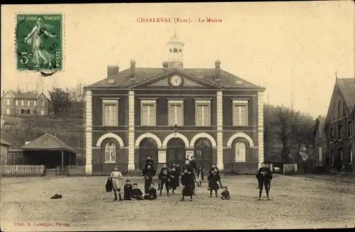 Ak Charleval Eure, La Mairie