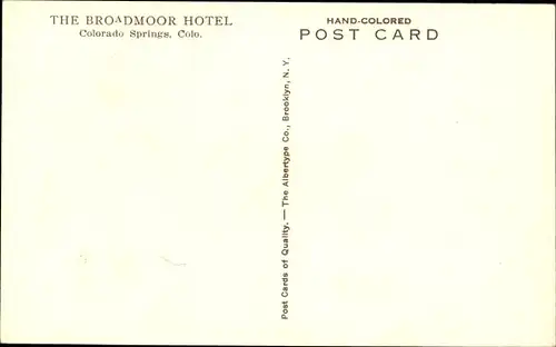 Ak Colorado Springs Colorado USA, Broadmoor Hotel