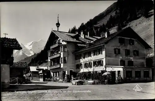 Ak Ferleiten Fusch an der Großglocknerstraße in Salzburg, Tauern Gasthof an der Glocknerstraße