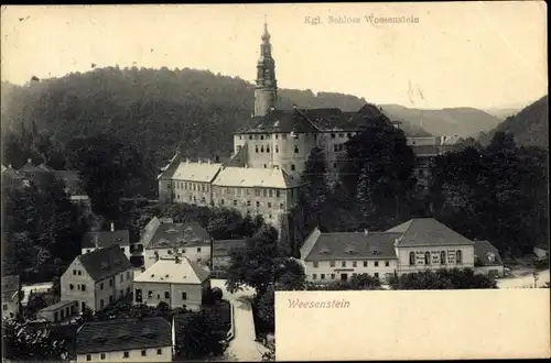 Ak Weesenstein Müglitztal in Sachsen, Schloss Weesenstein