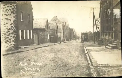 Foto Ak Hausen Arnstadt Thüringen, Main Street, 3rd Division truck