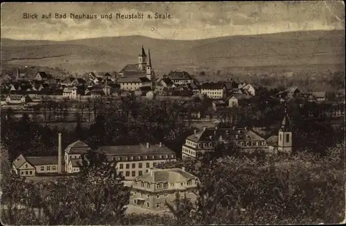 Ak Bad Neuhaus Bad Neustadt an der Saale Unterfranken, Blick auf Stadt