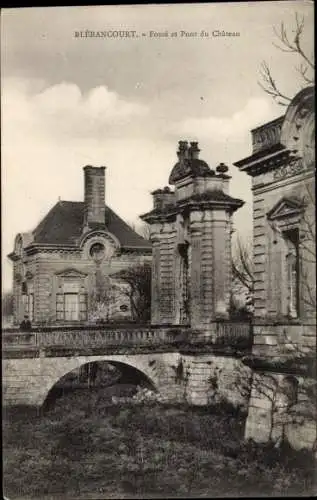 Ak Blerancourt Aisne, Fosse et Pont du Château