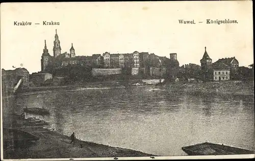 Ak Kraków Krakau Polen, Wawel Königsschloss