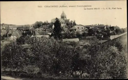 Ak Craonne Aisne, Vue générale