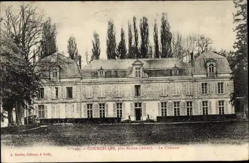 Ak Courcelles Aisne, Chateau