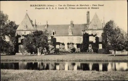 Ak Marchais Aisne, Chateau de Marchais