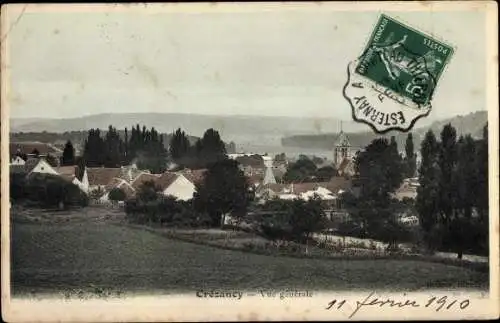 Ak Crézancy Aisne, Vue générale