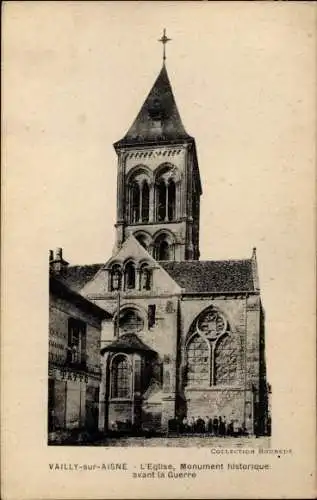 Ak Vailly sur Aisne, Eglise