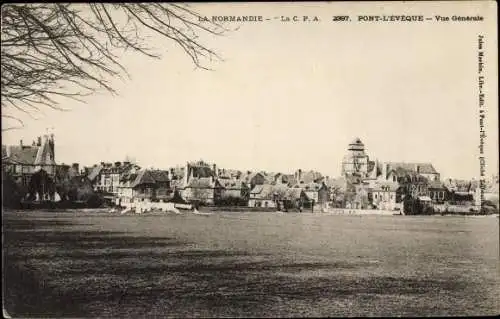 Ak Pont l Eveque Calvados, Vue Generale