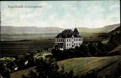 Ak Etzelbach Uhlstädt Kirchhasel in Thüringen, Genesungsheim