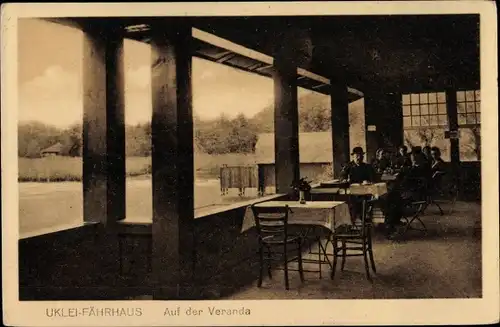 Ak Eutin in Ostholstein, Uklei Fährhaus, Veranda