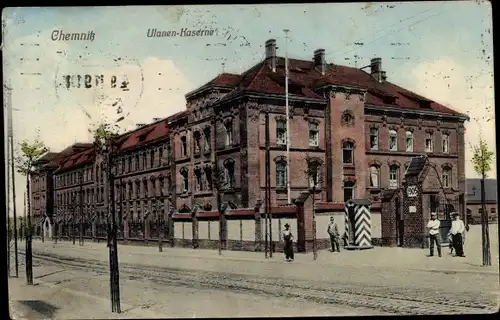 Ak Chemnitz Sachsen, Ulanen Kaserne