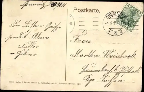 Ak Chemnitz Sachsen, Ulanen Kaserne