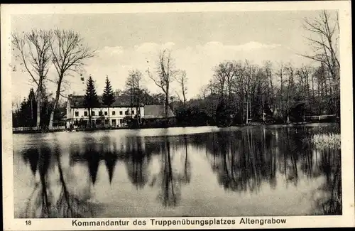 Ak Altengrabow Möckern in Sachsen Anhalt, Kommandantur des Truppenübungsplatzes