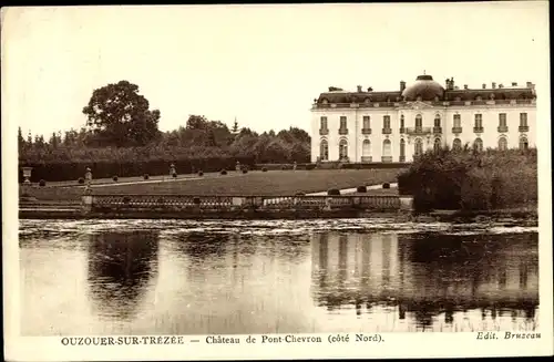 Ak Ouzouer sur Trézée Loiret, Château de Pont Chevron