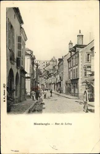 Ak Montargis Loiret, Rue de Loing