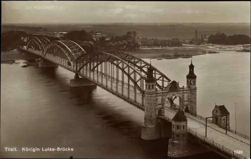 Ak Sowjetsk Tilsit Ostpreußen, Königin Luise Brücke