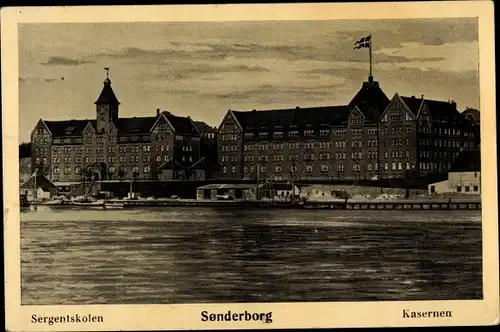 Ak Sønderborg Sonderburg Dänemark, Sergenstskolen