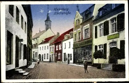 Ak Heinsberg in Nordrhein Westfalen, Hochstraße, Apotheke