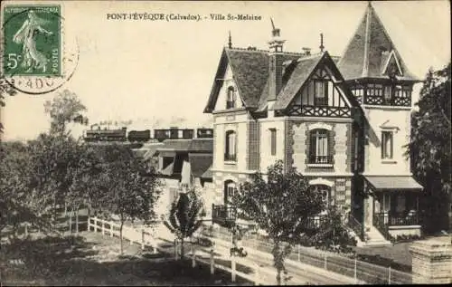 Ak Pont l Eveque Calvados, Villa St. Melaine