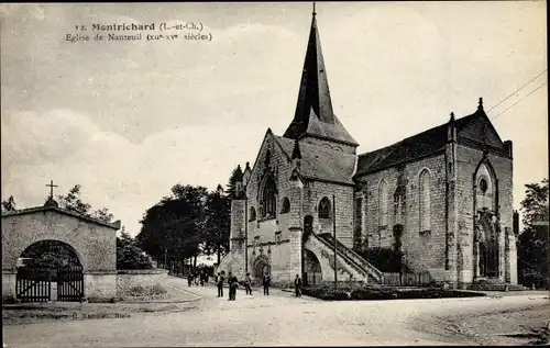 Ak Montrichard Loir et Cher, Eglise de Nanteuil