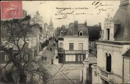 Ak Montrichard Loir et Cher, Grand'Rue, A la Maison de Paris