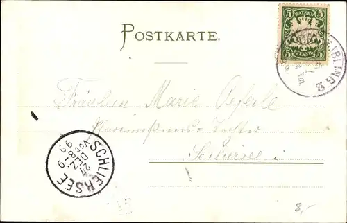 Künstler Ak Bad Aibling in Oberbayern, Gasthaus Milchhäusel