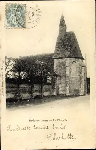 Ak Boiscommun Loiret, La Chapelle