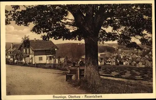 Ak Braunlage im Oberharz, Rosentalbank