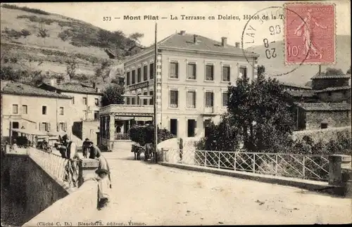 Ak Mont Pilat Loire, La Terrasse en Doizieu, Hotel