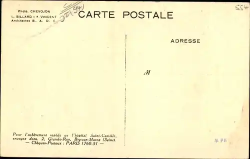 Ak Bry sur Marne Val de Marne, Hopital Saint Camille, Krankenhaus