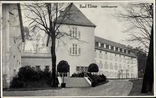 Ak Bad Elster im Vogtland, Schillergarten, Schloss